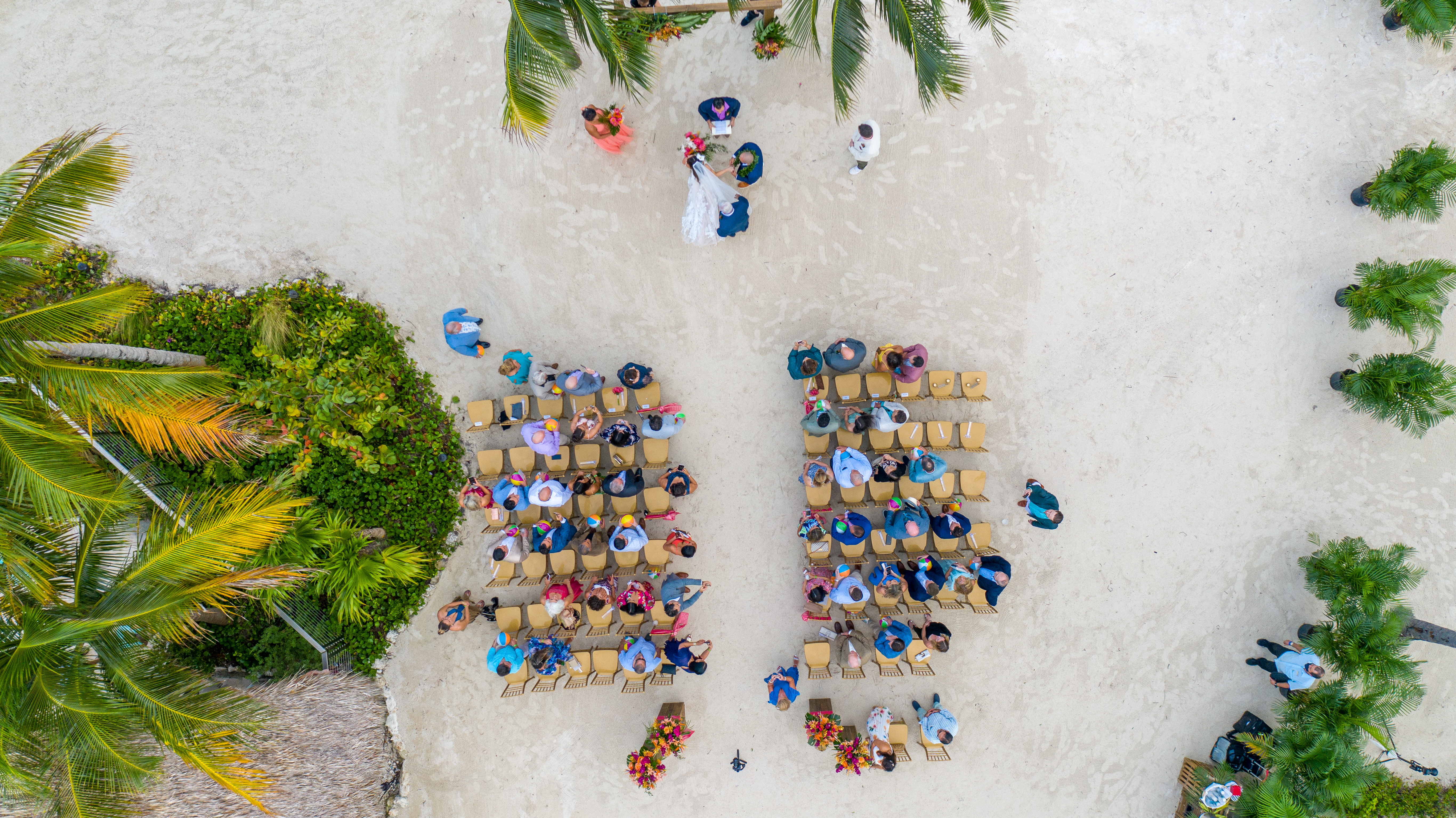 wedding aerial views